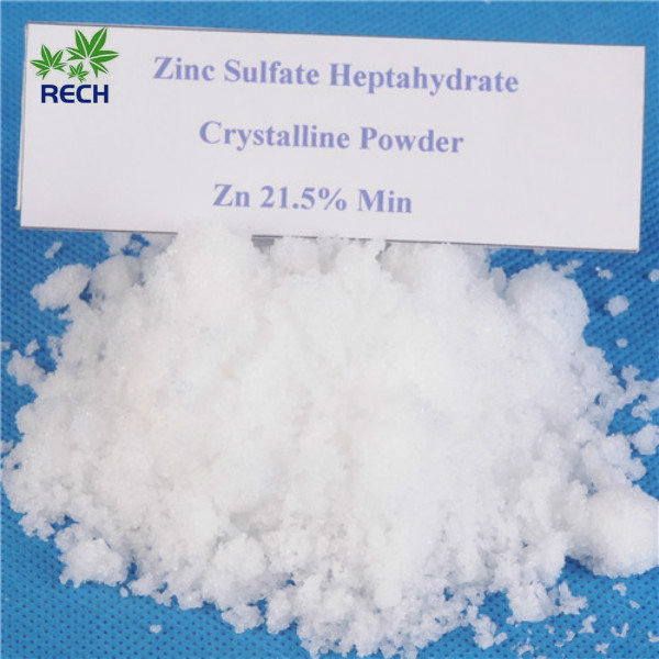 High Purity Inorganic White Vitriol Zinc Sulphate Heptahydrate Crystal Powder 22%